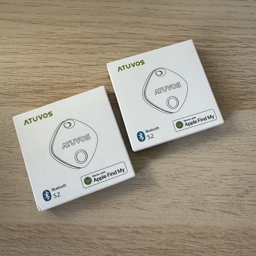ATUVOS Air Tracker x 2 Travel Luggage works with Apple Find my NEW Key Finder